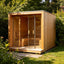 Luxury custom - made square - shaped outdoor sauna. It can accommodate 4 people, adopts a traditional dry - steam design, and is made of sauna wood.