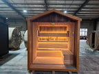 The Best Sauna for 4 - 6 People: Outdoor Triangular - peaked Modern - style Dry - steam Family Sauna