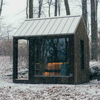 The Best Sauna for 4 - 6 People: Outdoor Triangular - peaked Sauna in Modern Style with Dry Steam for Family Use