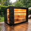 In 2026, the luxurious outdoor square - shaped intelligent steam sauna can accommodate 4 - 6 people. It is a wet - steam sauna.