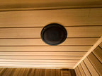 Custom - made square - shaped modern outdoor solid - wood water - cooled and electric - furnace - heated sauna for villa spas