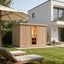 Custom - made sauna rooms in barrel or square shapes, suitable for both indoor and outdoor use, made of red cedar and equipped with shower rooms.
