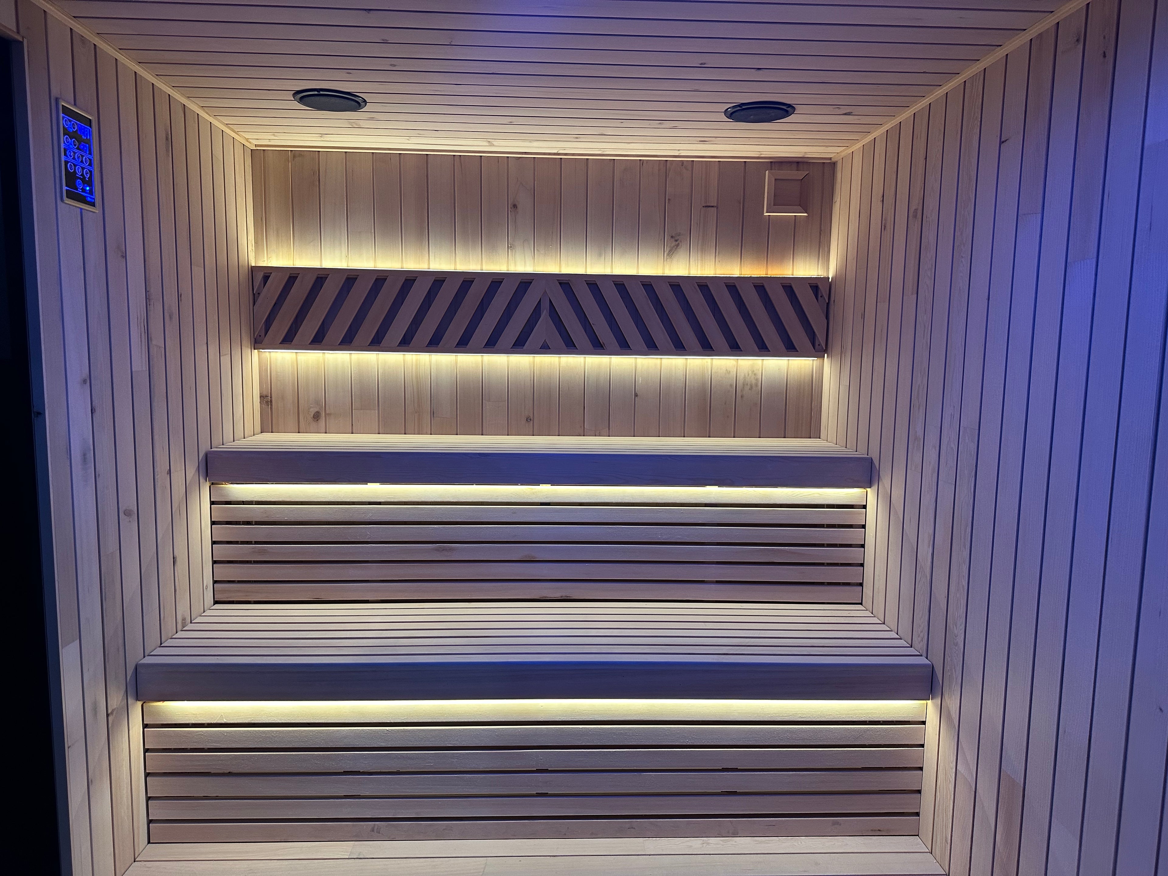 Black Matte Rectangular Solid Wood Sauna Room, Electric Constant-Temperature Dry Steam Heating, Modern Light Luxury Style for Home, Villa & Commercial Use, Fully Custom Non-Standard Overall Sizes