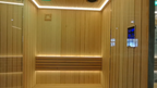 Split Solid Wood Sauna with Dual Compartments, Electric Heating Constant Temp Dry Steam, Custom for Villa & Homestay