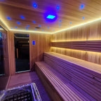Large Connectable Multi-Room Electric Sauna, Indoor & Outdoor Courtyard Available, Factory Direct Custom Sizing