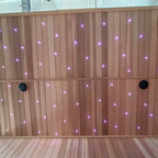 Custom - made square far - infrared sauna. A home - use infrared - heated sweat - steaming room. The solid - wood constant - temperature light - wave room can be custom - made according to non - standard requirements and is equipped with panoramic glass.