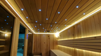 Custom - sized outdoor sauna. It can accommodate 4 - 6 people, is made of red cedar, features far - infrared function, and is environmentally friendly.