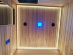 Large - scale outdoor traditional wooden sauna. A custom - made dry - heat garden sauna for 4 - 8 people, suitable for hotel spas.
