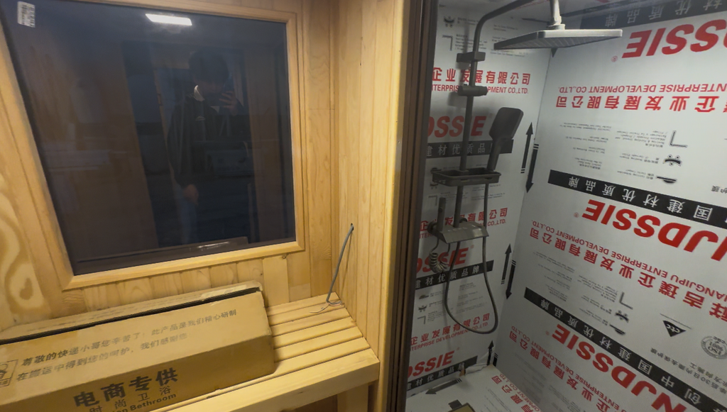 Combined Cube Sauna Multi Rooms With Shower, Electric Dry Steam, Wet Dry Integrated Custom For Villa Outdoor