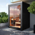 Small - sized modern acrylic electric infrared sauna room. It is suitable for family use, can accommodate 2 people, is environmentally friendly and UV - resistant.