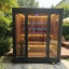 Outdoor traditional sauna - made of Canadian red cedar and hemlock, a large square - shaped sauna bathroom that can accommodate 4 people.