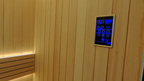 Split Solid Wood Sauna with Dual Compartments, Electric Heating Constant Temp Dry Steam, Custom for Villa & Homestay