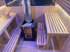 Combined Cube Sauna Multi Rooms With Shower, Electric Dry Steam, Wet Dry Integrated Custom For Villa Outdoor