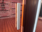 Luxurious square - shaped modern villa sauna made of solid red - cedar wood. It features a custom - designed layout, offers an outdoor panoramic view, and the dry - steam function can be customized.