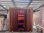 Small Size Square 1-2 Person Electric Sauna, High Temp Dry Heating, Removable Custom Home Steam Sauna
