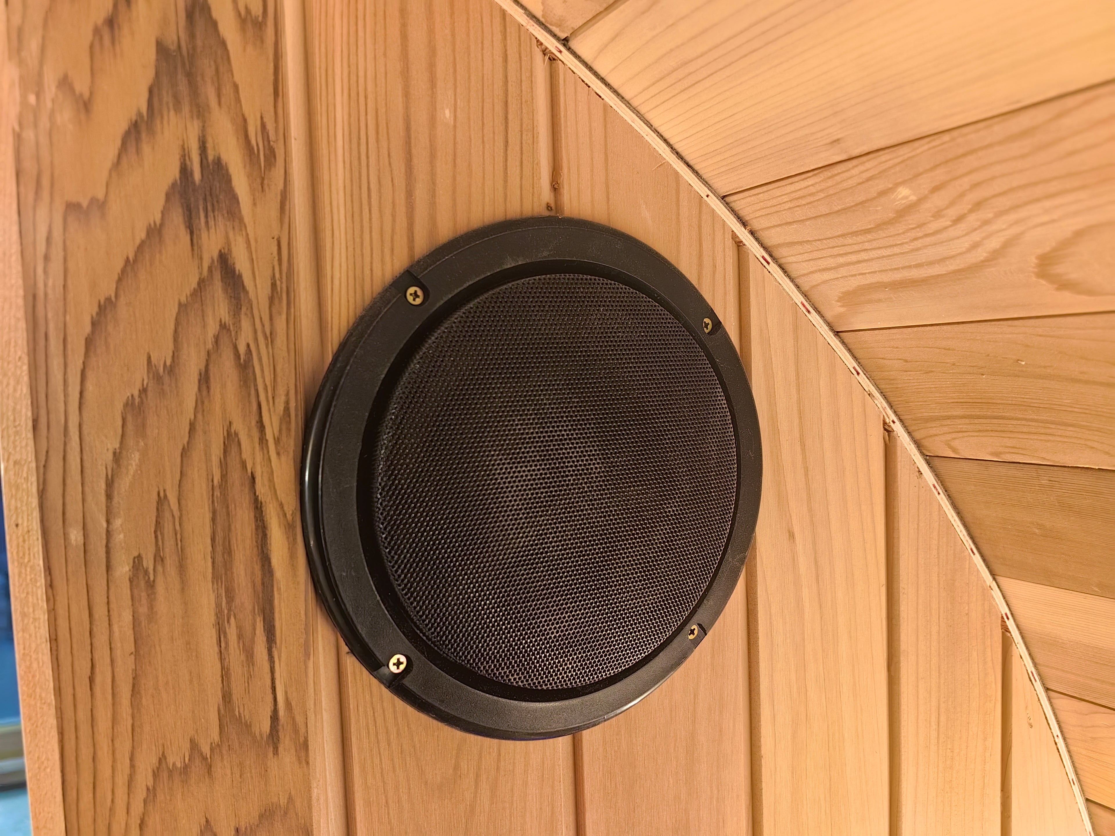 Weatherproof Wooden Barrel Sauna Silent Electric Heater, Indoor Outdoor Use, Custom Dimensions