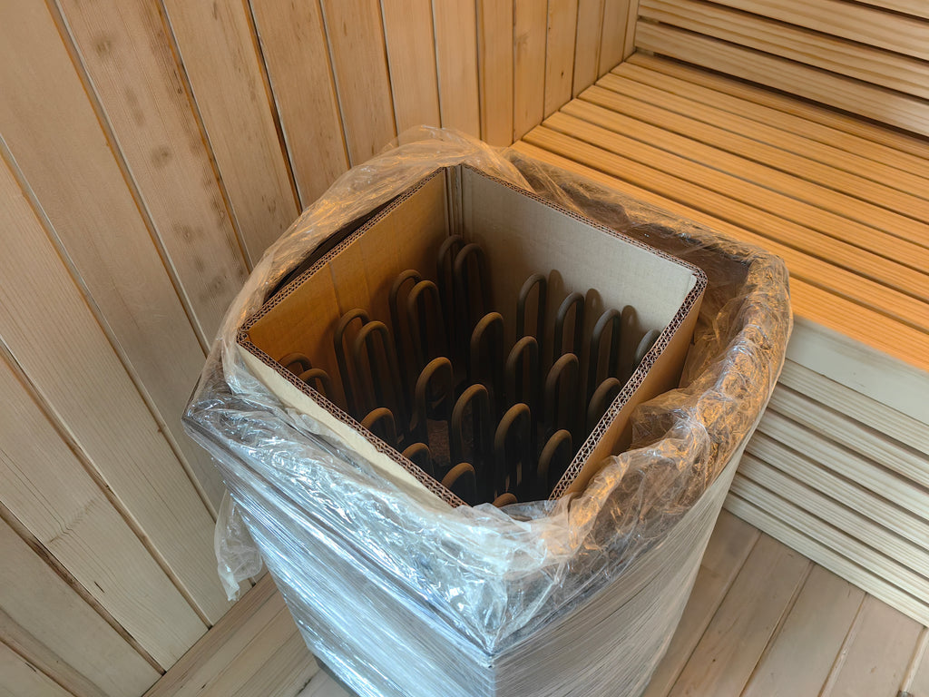 Outdoor Traditional Sauna - Dry - steam Outdoor Traditional Sauna. A large - sized square sauna for 4 people