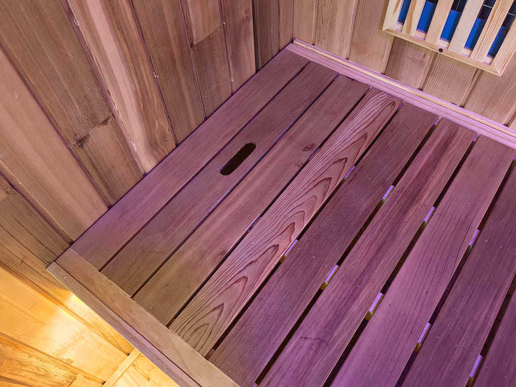 Square - shaped solid - wood far - infrared sauna. A home - use dry - steaming sweat - steaming room that supports size customization and features intelligent constant - temperature light - wave technology.