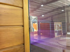 A stylish outdoor sauna cube with a wet - steam function, a computer control panel, made of western red cedar, suitable for 4 - 5 people.