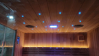 Minimalist Square Fixed Electric Sauna, Indoor Home Hotel Spa Compatible, Custom Door Window Exterior & Interior Layout