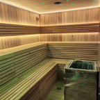 Large Connectable Multi-Room Electric Sauna, Indoor & Outdoor Courtyard Available, Factory Direct Custom Sizing