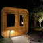 Outdoor Infrared Sauna for 6 People, Square - shaped Outdoor Sauna, Redwood Traditional Sauna Room