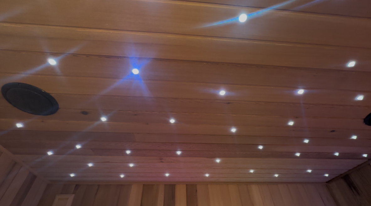 Black Rectangular Wooden Electric Sauna, Light Luxury Villa Home Use, Custom Non-Standard Dimensions