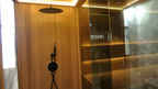 Long integrated wet-dry sauna with independent shower area, complete electric temperature control heating system, personalized layout customization for homestays and clubs, suitable for indoor and courtyard installation