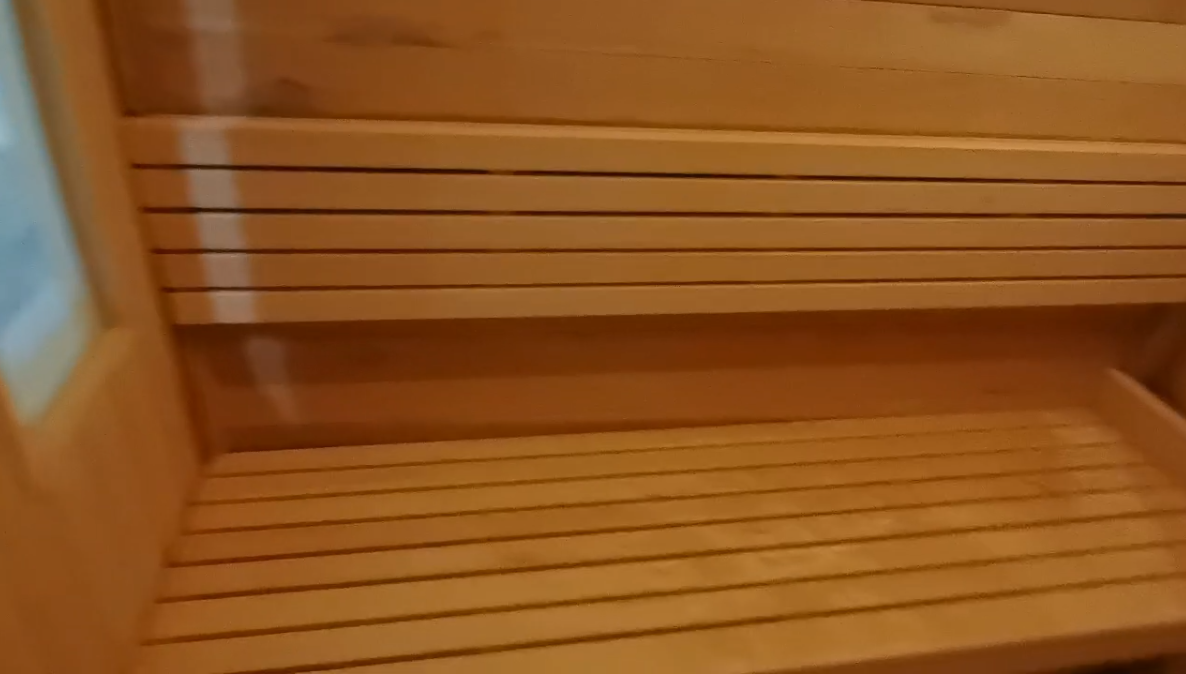 Cube Wooden Sauna With Electric Dry Steam Heater, Custom Dimensions Available