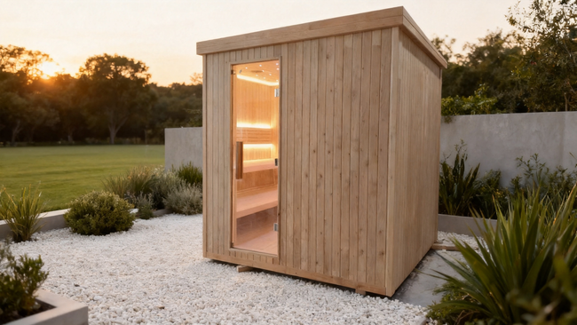 Custom - made square solid - wood sauna room. It uses an electric - furnace for constant - temperature heating and serves as a home - use indoor dry - steaming room. The size can be adjusted as required for villas and homestays. Hover Image