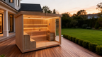 Removable Square Electric Constant Temp Sauna, Indoor Outdoor Dual Purpose, Custom Size Supported