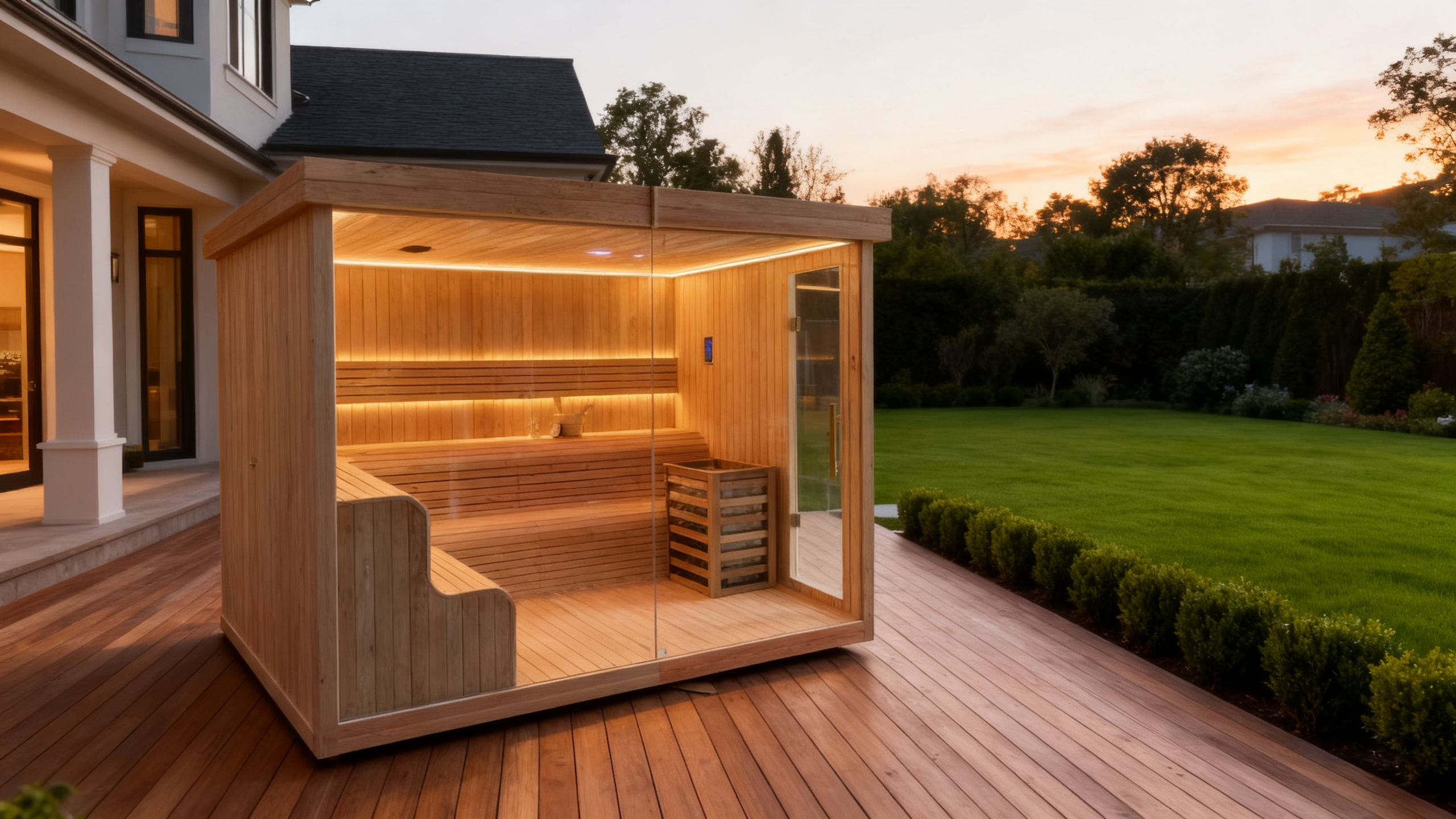 Removable Square Electric Constant Temp Sauna, Indoor Outdoor Dual Purpose, Custom Size Supported