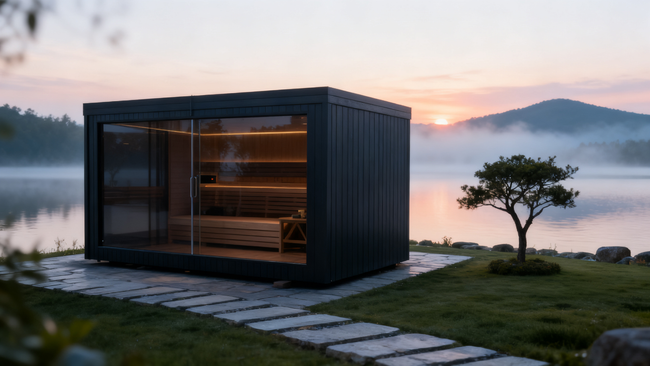 Large Connectable Multi-Room Electric Sauna, Indoor & Outdoor Courtyard Available, Factory Direct Custom Sizing Hover Image