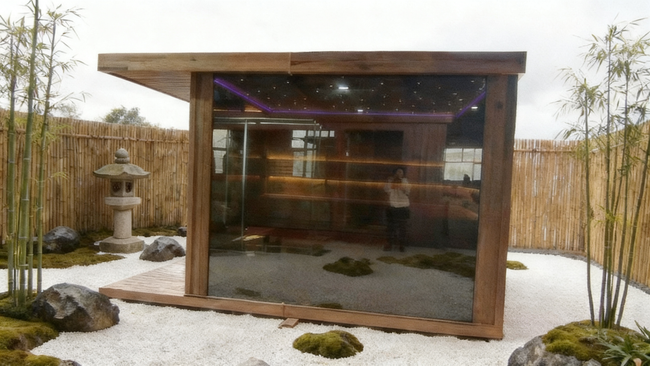 Long integrated wet-dry sauna with independent shower area, complete electric temperature control heating system, personalized layout customization for homestays and clubs, suitable for indoor and courtyard installation Main Image