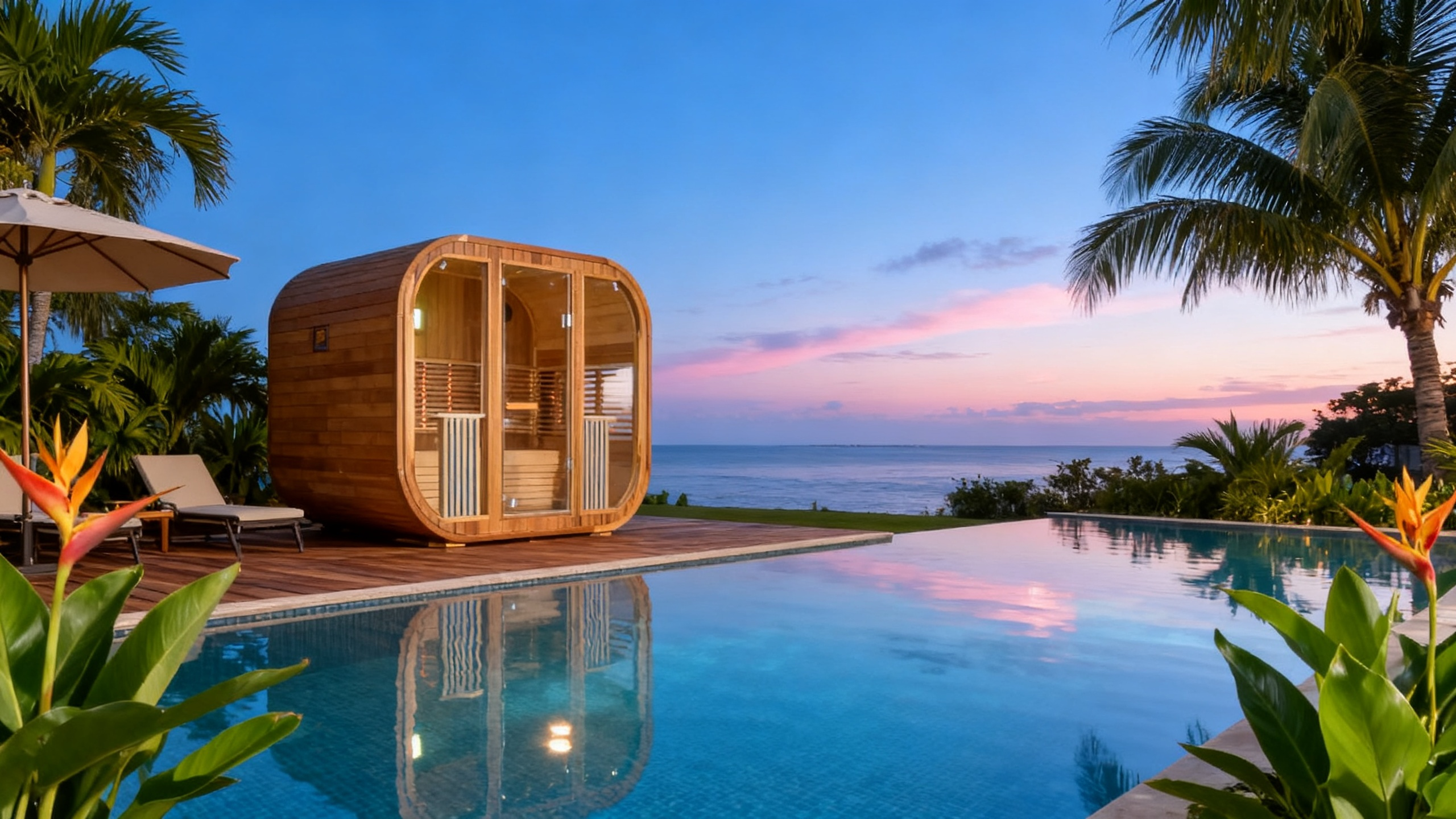Cubic Square Wooden Electric Sauna, Home Use, Custom Overall Dimensions