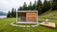 Large Capacity Wooden Sauna With Shower, Electric Dry Steam Heater, Custom Dimensions For Home Commercial Use