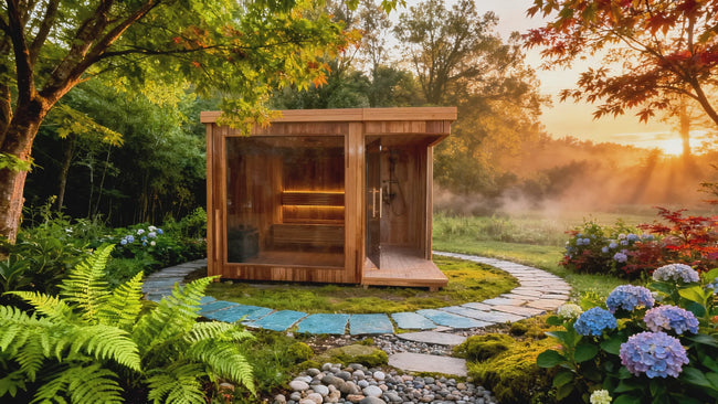 Integrated Sauna with Shower, Electric Dry Steam, Home Villa Wet Dry Use, Custom Size Hover Image